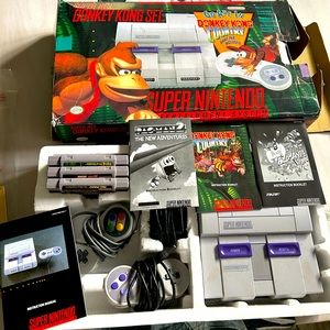 Super NES Donkey Kong Set CIB COMPLETE TESTED